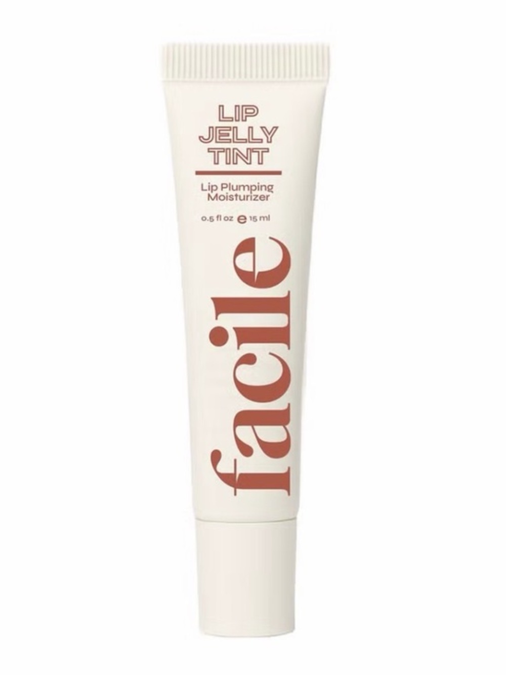 Facile Lip Jelly Tint Lip Plumping Moisturizer — Cream with Warm Rose Print